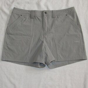 Willit Gray Nylon Stretch Quick Dry Outdoor Hiking Shorts Women's sz 12